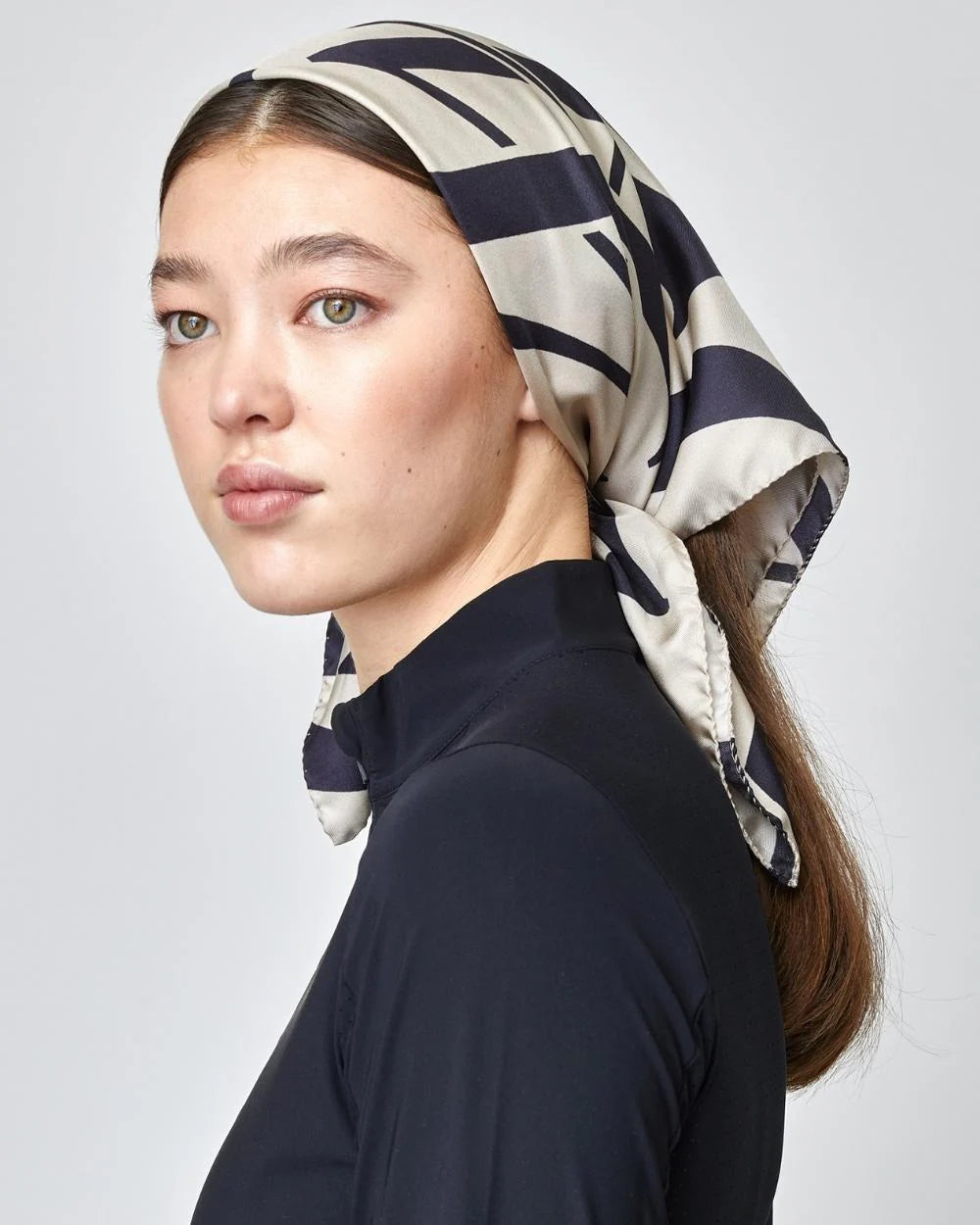 Yagya Monogram Silk Scarf