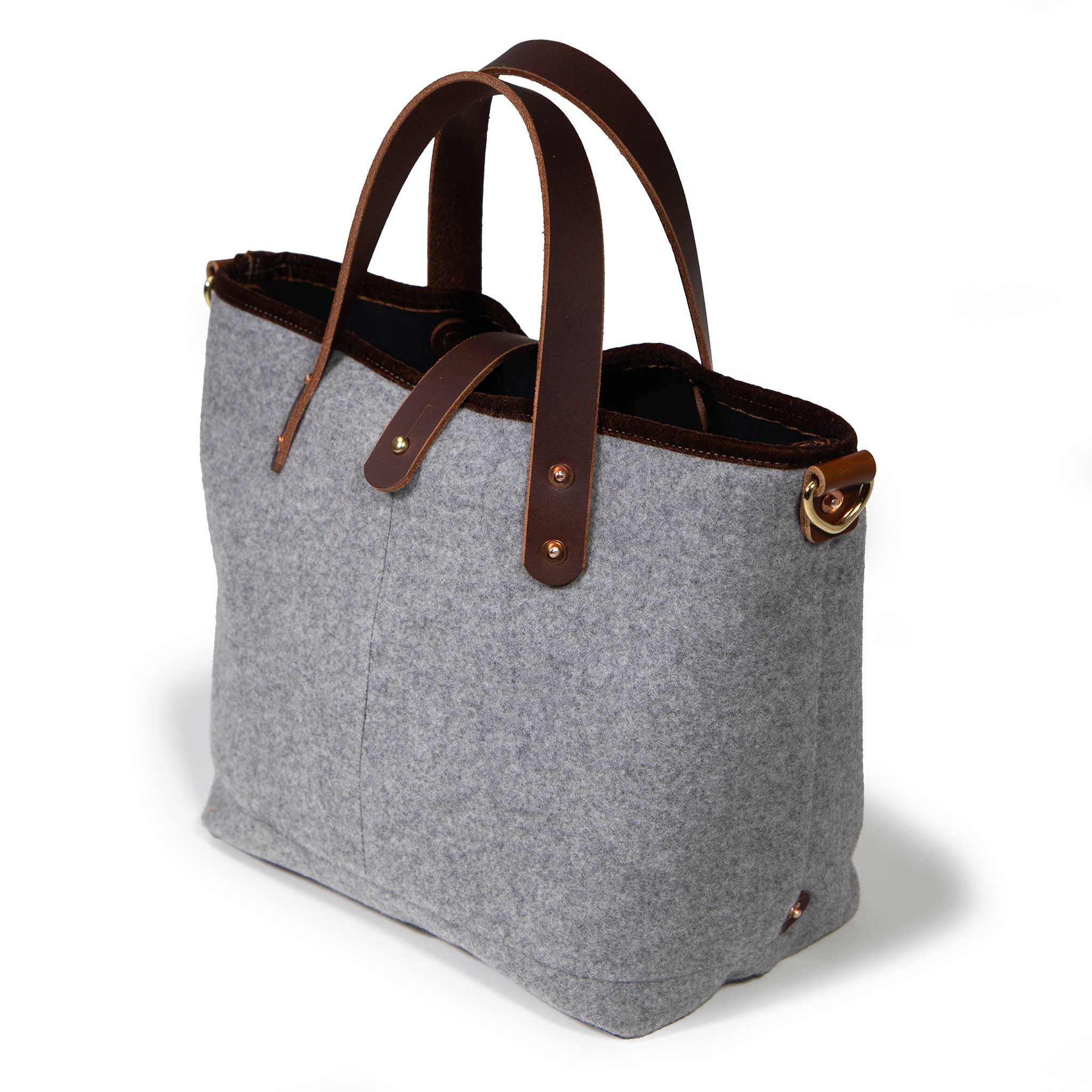 General Knot & Co. Wool Cashmere Flannel Mini Tote