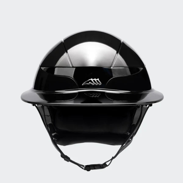 Equiline Xanto Helmet | Sun Visor | With Logo | Glossy Black