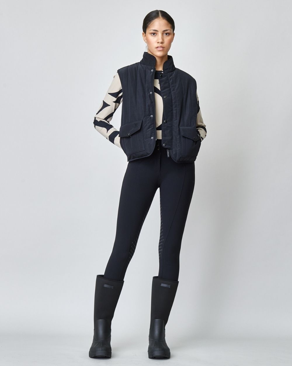 Yagya Quilted Riding Vest