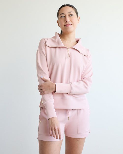 70 Degrees Half Zip Scuba Top