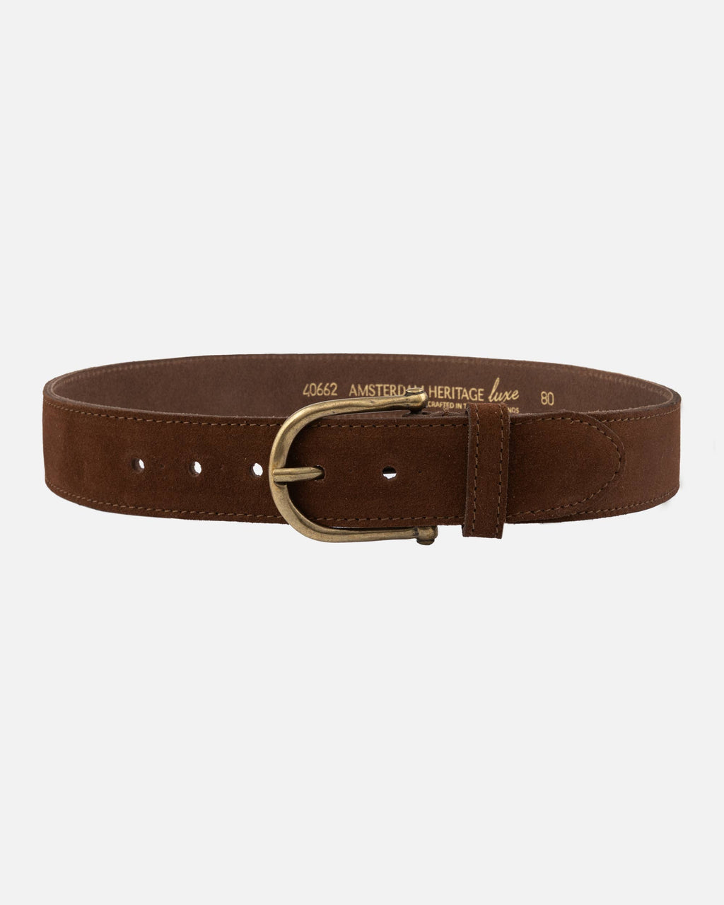 Amsterdam Heritage Roan Vintage Suede Leather Belt