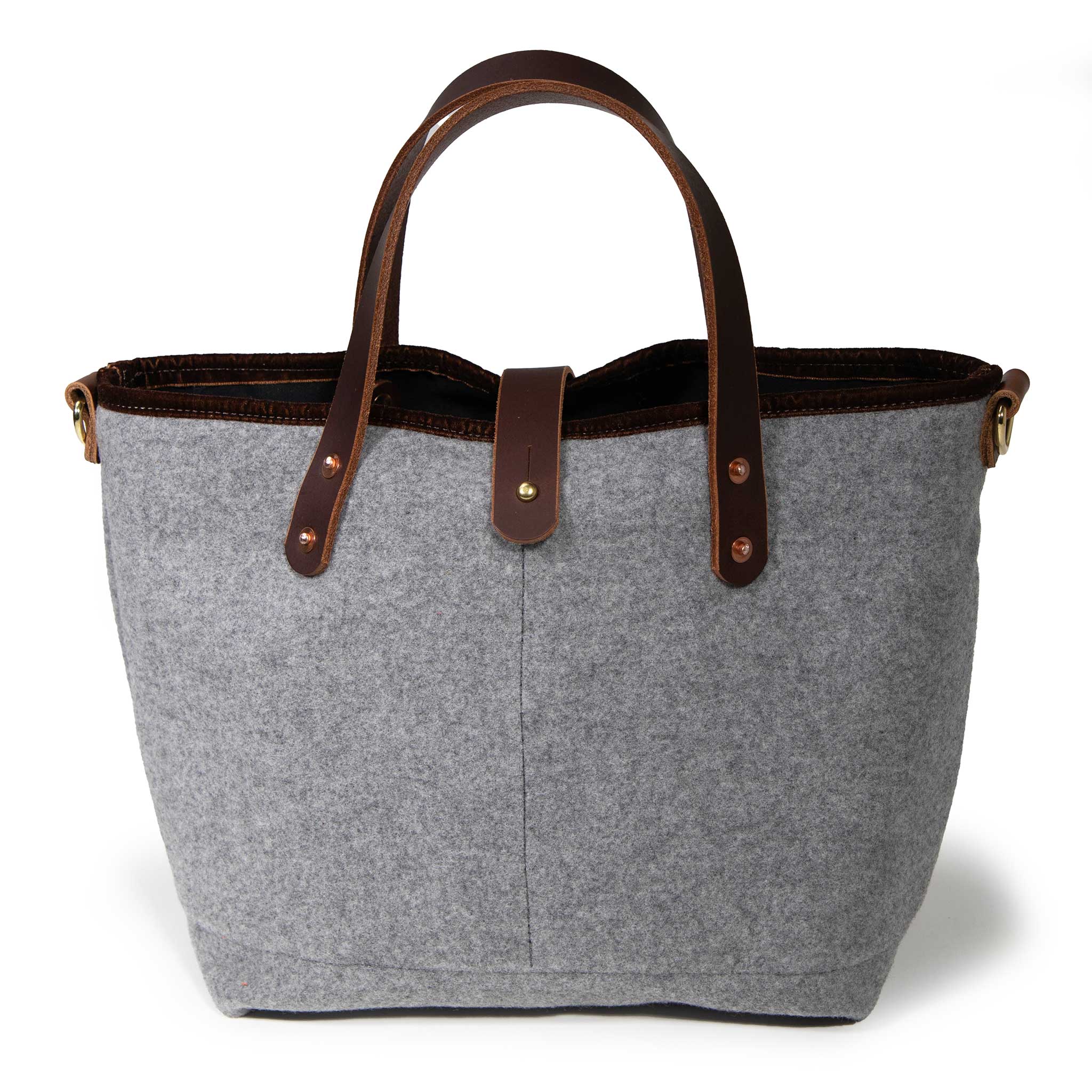 General Knot & Co. Wool Cashmere Flannel Mini Tote