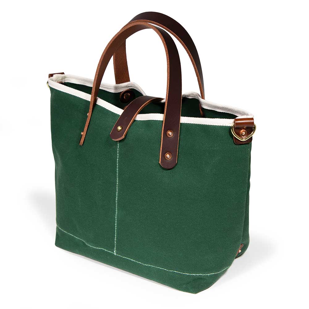 General Knot & Co. Tennis Green Waxed Canvas Mini Tote