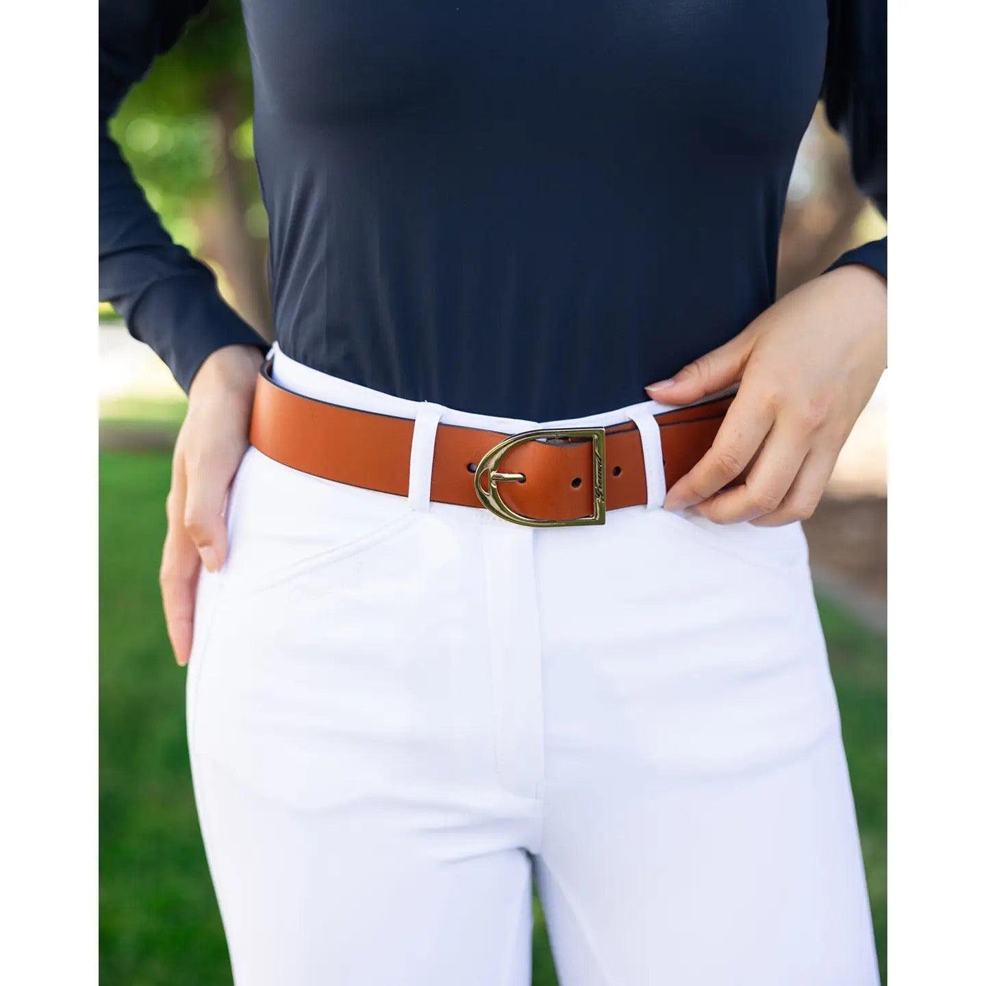 Grewal Cognac Leather Belt