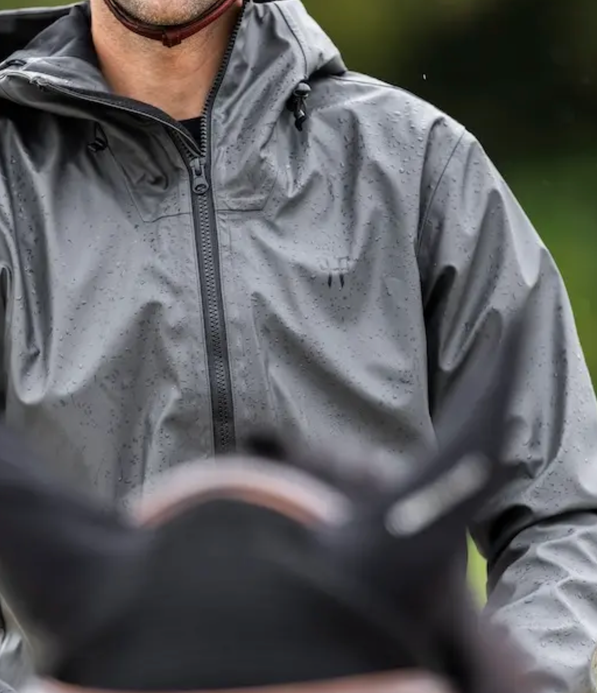 Horse Pilot Men's Long Raintech Jacket