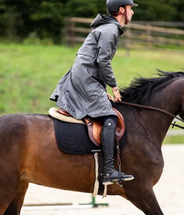 Horse Pilot Men's Long Raintech Jacket