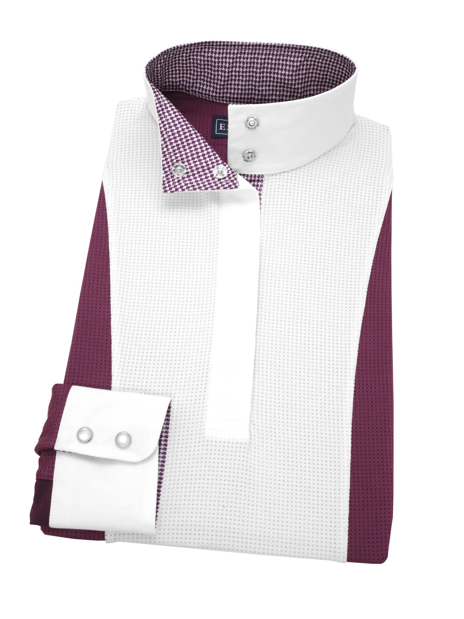 Essex Houndstooth "Luna" Performance Long Sleeve Show Shirt