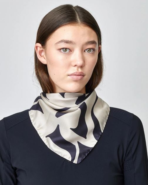 Yagya Monogram Silk Scarf