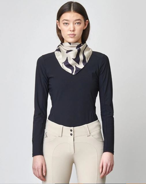 Yagya Monogram Silk Scarf