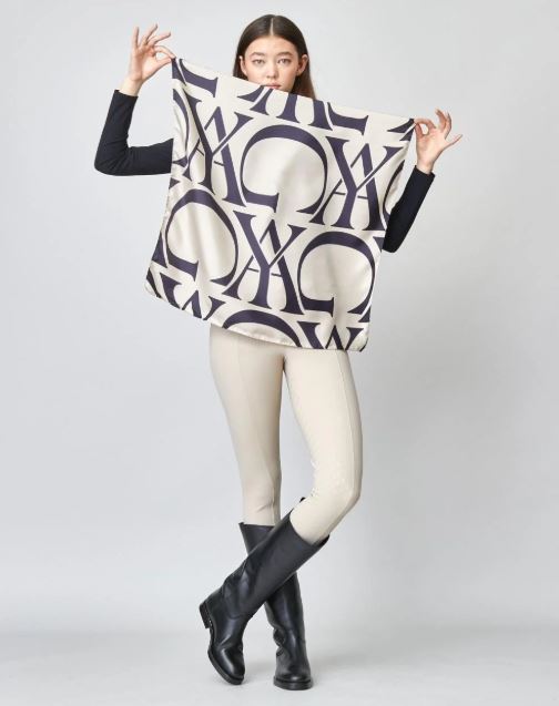 Yagya Monogram Silk Scarf