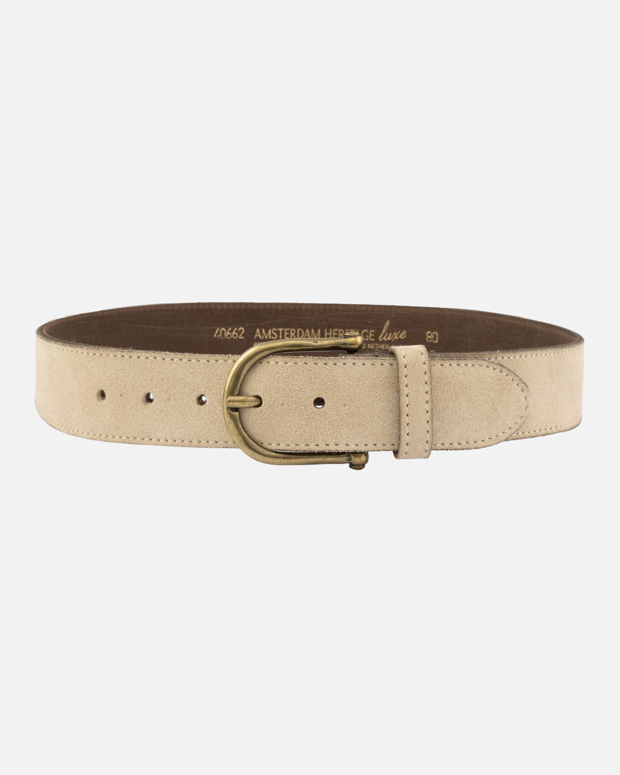 Amsterdam Heritage Roan Vintage Suede Leather Belt