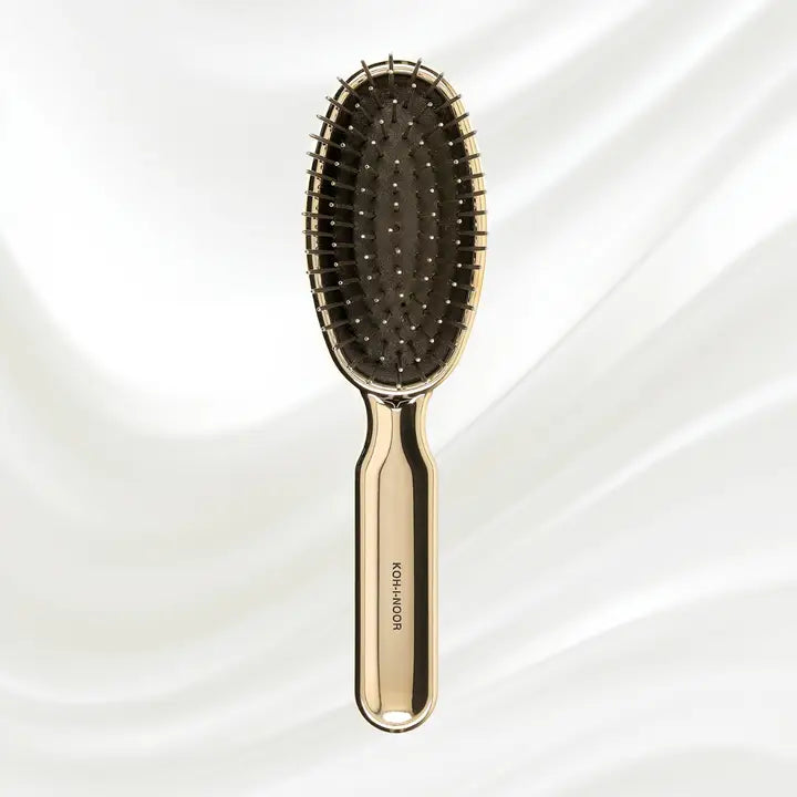 Koh-I-Noor Metalli Metal Pin Hair Brush, Gold