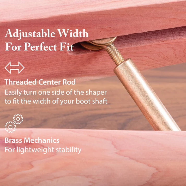 FootFitter Aromatic Cedar Boot Shaft Shapers