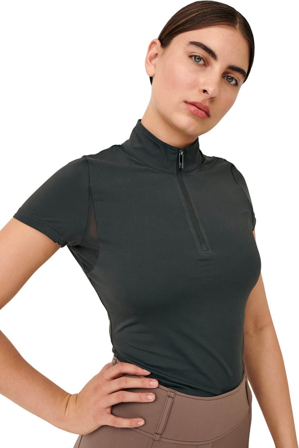 PS of Sweden Everly SS Quarter Zip Top